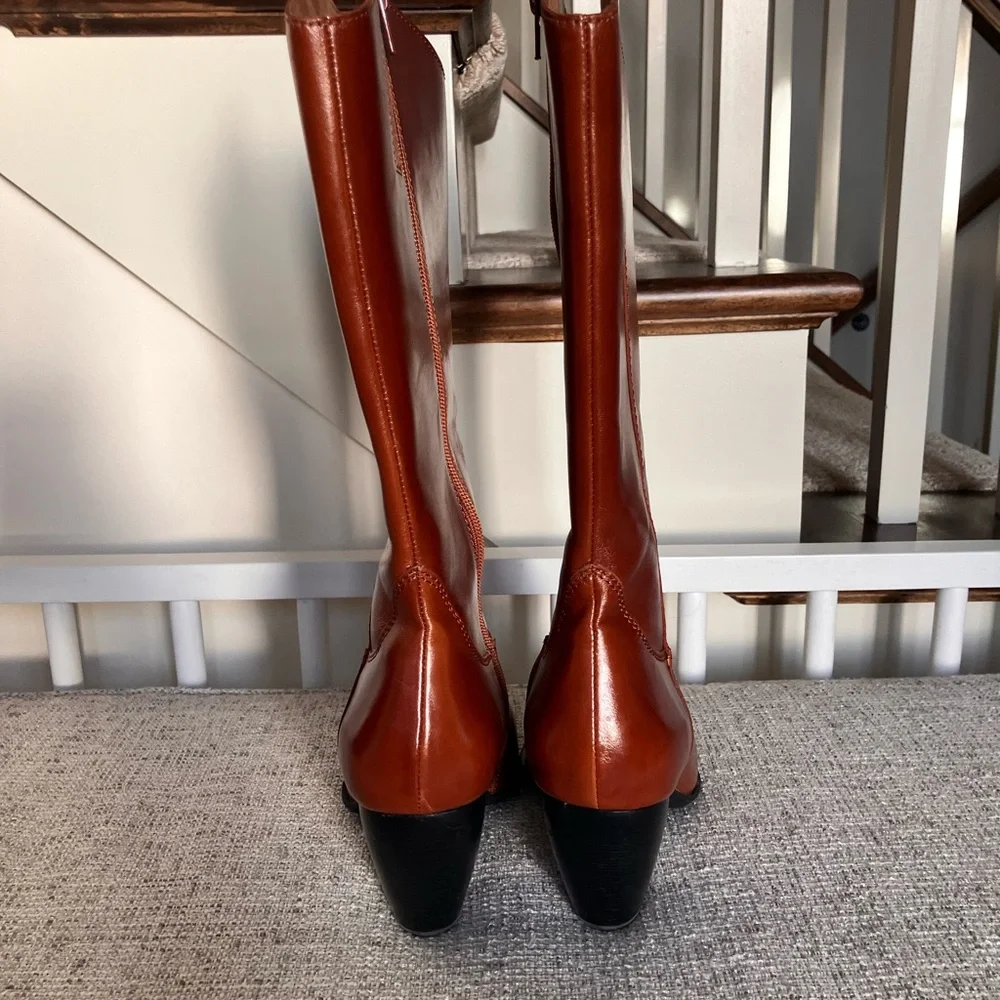 Jeffrey Campbell Brown Heeled boots sold out this size! 7.5 women - Picture 10 of 11